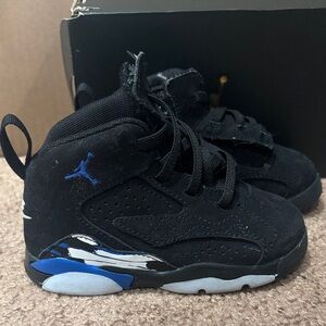 Kids Black and Blue Sneakers